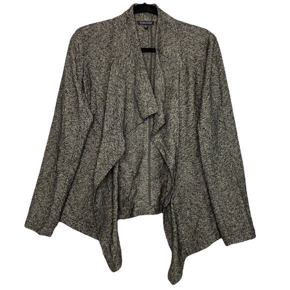Eileen Fisher Drape Front Cardigan Jacket Size S - Picture 1 of 8